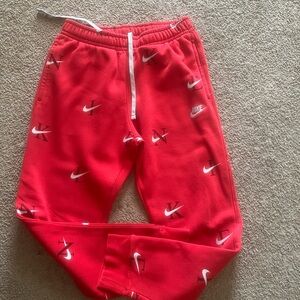 Men Nike Sportswear Joggers SZ-S Red